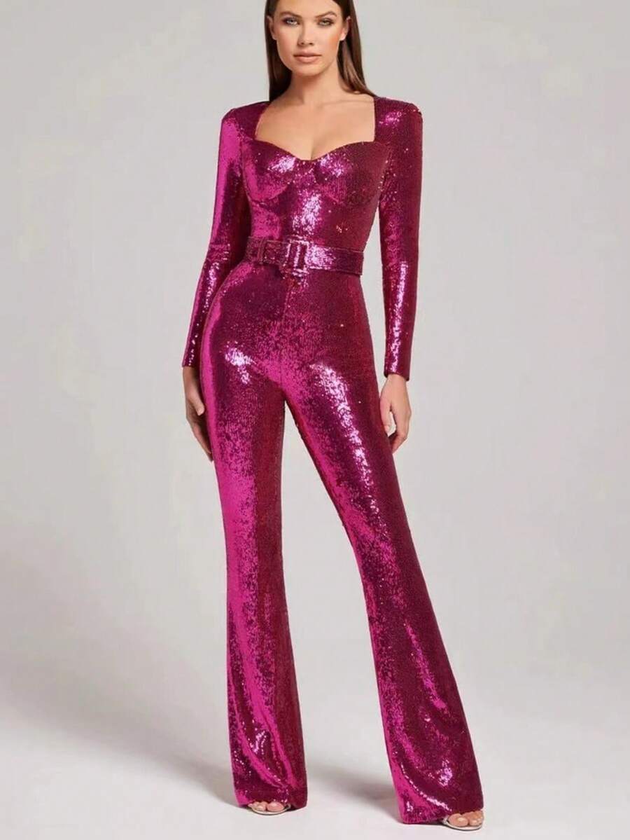 Women Jumpsuits - Hot Pink - View 1