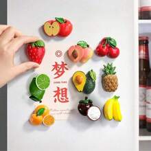 5pcs/7pcs/10pcs Refrigerator Magnets Cute 3D Realistic Fruit Magnets (Avocado, Banana, Lemon), Home Decor, Scene Decoration, Holiday Gift, Fridge Magnets, Kitchen Decor Magnets, Great Gift, Fridge Beautification - Multicolor - View 14