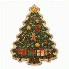 Christmas Tree Shaped Wooden Key Hook, 3-Hook Holiday Wall Decor, Used For Hanging Keys, Bags, Hats, Coats, Rustic Winter Entryway Home Decor - Multicolor - View 5