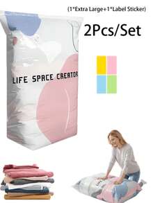 2026 Pump-Free 3D Storage Bag, 80% Compression Rate, Extra Large Capacity, 3D Roll-Up... Vacuum Sealed Bag, Upgraded Large Capacity Compression Storage Bag, Suitable For Bedding, Clothing, Blankets, Giant Bedding, Travel Storage Cubes,Travel Essential,Room Décor - View 14