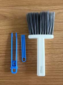 1pc Multi-Function Soft Bristle Gap Brush With Clip Or Scraper, Home Cleaning Tool For Dusting, Window Track Cleaning, Car Interior Dusting. Suitable For Living Room, Bedroom, Kitchen, Bathroom, Car And Other Places. - Multiple Styles - View 13