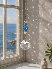 1/2pcs Cat & Fish Transparent Crystal Prism Ball Rainbow Maker Window Hanging Decor/Light Catcher, Perfect For Indoor And Outdoor Decoration - Crystal Pendant - View 6