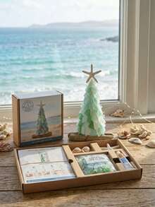 Bộ kit DIY cây thông Noel đính hạt, bộ đồ trang trí thủ công bằng hạt với hạt nhiều màu, charm treo, chóp cây và đế để trưng bày trên bàn, trang trí nhà mùa đông, trang trí tiệc Giáng sinh, đồ thủ công DIY Noel, quà tặng handmade sáng tạo - Tự làm - Xem 8