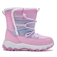 Girls' Snow Boots, Hiking, Light Trekking, Outdoor, High-Top, Grip, Non-Slip, Enclosed, Outing - Pink - View 6