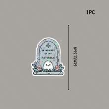 Patience Tombstone, Use Cute Tombstones To Vent, Both Sad And Funny - Vinyl Sticker - Durable Smooth Surface, Self-Adhesive Bumper Sticker, Suitable For Cars, Windows, Laptops, Trucks, Water Bottles - Versatile Durable Design, Car Sticker - Star Film - View 6