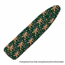 1pc Ironing Board Replaceable Cover , Christmas Tree Cookie Man Print Polyester Household Ironing Table Cloth Ironing Board Cover - Multicolor - View 6