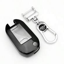 TPU Soft Shell Car Key Case For Peugeot Folding 3-Button Car Key Cover Compatible With 208, For 308, For 408, For 508, For C3, For C4 For C6, For C8 Models Dustproof And Anti Fall High-End Fashionable Keybag - Keychain 1 - View 15