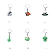 15pcs Assorted Football Theme Keychains, Multiple Pattern Football Acrylic Keychains, Lightweight Sports Accessories, Various Football Related Hanging Ornaments Key Rings, Bag And Car Key Decoration, Novelty Gift For Boys Football Enthusiasts - Multicolor - View 4