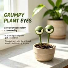 3D Printed Funny Eye Flower Pot Decoration Plug-In Garden Miniature Sculpture Potted Plant Ornament - Googly Eyes - View 1