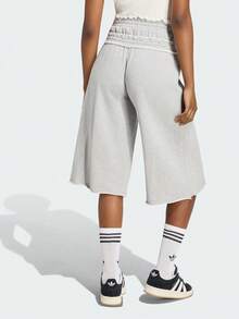Adidas Originals Women's WINTRZD DBL JOR Sports Knit Mid-Length Pants KT4660 - Light Grey - View 3