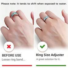KLONKEE 18pcs Ring Adjuster Set, Suitable For Loose Rings, Includes 3 Types (Spiral Rings, Ring Guards, Sizing Strips) Fits 1-10mm Wide Rings, Unisex Invisible Size Adjustment Solution - Multicolor - View 4
