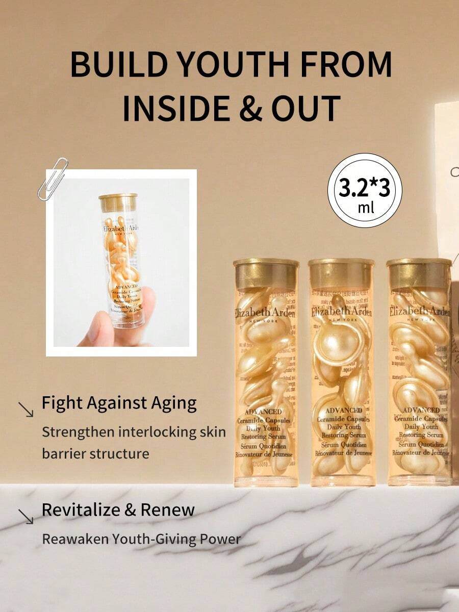 Elizabeth Arden Prevage Anti-Aging + Intensive Repair Daily Serum, 7 Kapsul, 3.2ml*3 - 3,2 ml*3 - View 1