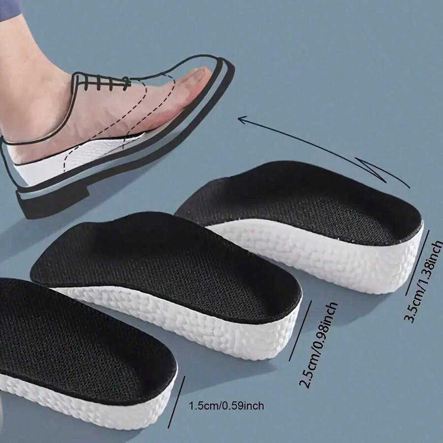 Height Increase Insoles For Men & Women,Ultra-Comfortable Shock-Absorbing Insoles - Invisible Soft Sole , Breathable & Shock Absorbing, Comfortable For Sports & Daily Wear, - Multicolor - View 1