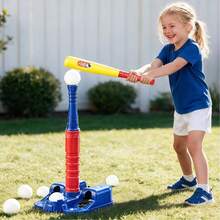 Children's Baseball Training Set - Baseball Sports Toy Set, Includes 6 Baseballs. Suitable For Outdoor Leisure Sports. Ideal Birthday Gift And Christmas Gift. - Blue and Red - View 3