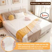 3/2/1pc Extra Large Elastic Dust Cover, Suitable For Sofa/Air Conditioner/TV/Motorcycle/Bicycle, Indoor And Outdoor Use, Made Of High-Quality Durable Material, All-Season Use, Multi-Functional Snug-Fit Design Protective Cover, Stretchable Sofa Protector - Multicolor - View 13