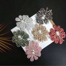 Easter 1pc Rhinestone Flower Handmade Sewing Clothing Shoes Hats Bags Packaging Ornament Rhinestone Additions - B - View 2