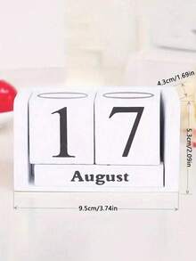 3pcs(Base + Metal Rod + Character Card)Set Nordic Minimalist Creative Flip Calendar, Desktop Decorative Calendar, Suitable For Home Living Room Dining Table, Coffee Table, Office Desk Decoration - Housewarming Gift,Christmas Decoration Set - Multicolor - View 6