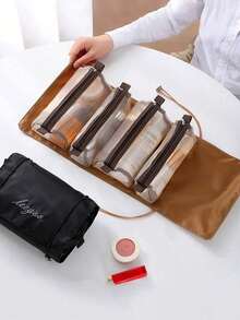 4-In-1 Detachable Makeup Bag. Can Be Used To Organize And Store Cosmetics,Makeup Bag, Large Capacity Makeup Bag,Cosmetics Storage Box,Makeup Brush Storage Bag,Large Capacity Storage Bag,Holiday Essentials,Travel Bag,Travel Essentials,Gifts For Women - Multicolor - View 4