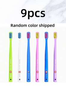 Swiss Color Ultra Soft Bristle Toothbrush, Compact Brush Head, Polypropylene Bristles, Odor-Resistant Design, High Density Feature Protects Gums, Suitable For Adult Men And Women Manual Use - Pink - View 13