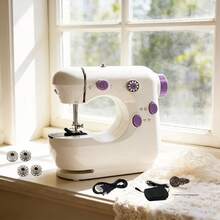 1pc Beginner Sewing Machine, Mini Portable Sewing Machine, Suitable For Beginners, A Complete Set Of Quick Home Fabric Repair Tools, Also A Great Helper For DIY Craft Enthusiasts. - Multicolor - View 12