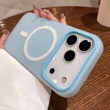 Original Candy 2-In-1 Matte Magnetic Case Compatible With Iphone 18 Pro Max 17 16 15 14 13 12 11 Plus Pro Back Cover - Blue - View 2