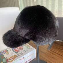 Cross-Border Large Brim Plush Baseball Cap Unisex Thickened Warm Korean Style Baseball Cap - Multicolor - View 7