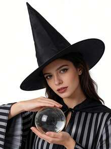 3pcs/6pcs/12pcs Halloween Black Oxford Fabric Witch Hat, Costume Accessory Cosplay Prop Magic Witch Hat - Multicolor - View 7