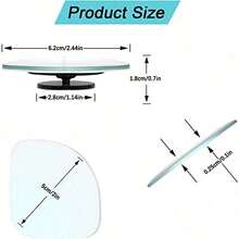 2pcs Universal Triangle Car Side Mirror, Adjustable Wide Angle Blind Spot Mirror, Suitable For Sedan And Motorcycle Flat Mirror, Front Position, 360° Field Of View, Wide Angle Rearview Mirror, Suitable For SUV, Truck And RV - Car Accessories - White - View 4