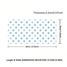 Korean Ins Cute Minimalist Dot Oversized Mouse Pad | Creative White Blue Polka Dot Aesthetic Washable Office Desk Mat For Girls Study Work - View 17
