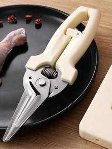 Magnetic Kitchen Scissors With Strong Refrigerator Adsorption Function – Stainless Steel Poultry/Bone Cutting Scissors – Multi-Purpose Household Kitchen Scissors - Multicolor - View 9