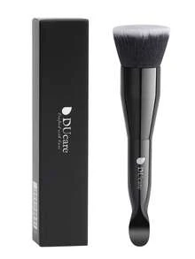 DUcare Dual-Ended Classic Black Foundation Brush, Vegan And Cruelty-Free Professional Foundation Brush Flat Kabuki Style, Suitable For Both Liquid And Cream Foundations To Achieve A Seamless, Flawless, Full-Coverage Finish. - Black - View 9