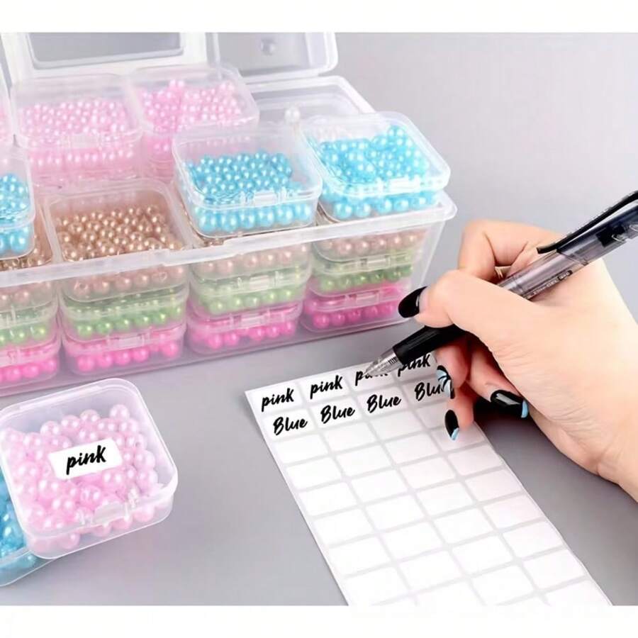 32pcs Plastic Storage Box Set, DIY Handmade Beading Accessories Organizer, Multi-Functional Portable Storage Box, Home Storage, Sewing Supplies Organizer, Suitable For DIY Crafts, Beads, Jewelry And Nail Art Supplies - Multiple Styles - View 1