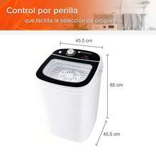 White Westinghouse Secadora centrífuga 8 kg WWCSD1003MG Tapa abatible plástico Cesta acero inoxidable Gabinete anti óxido Funcionamiento silencioso Bajo consumo - Tipo de Enchufe A USA (110-127V) - Ver 3