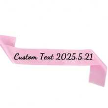 Customized Glitter Ribbon, Can Be Written According To Your Requirements, Multiple Colors, Wedding Bride Gift, Happy Birthday Ribbon, Bachelorette Party Decoration, Parade Banner, Ideal Gift For Graduation Ceremony - Multicolor - View 11