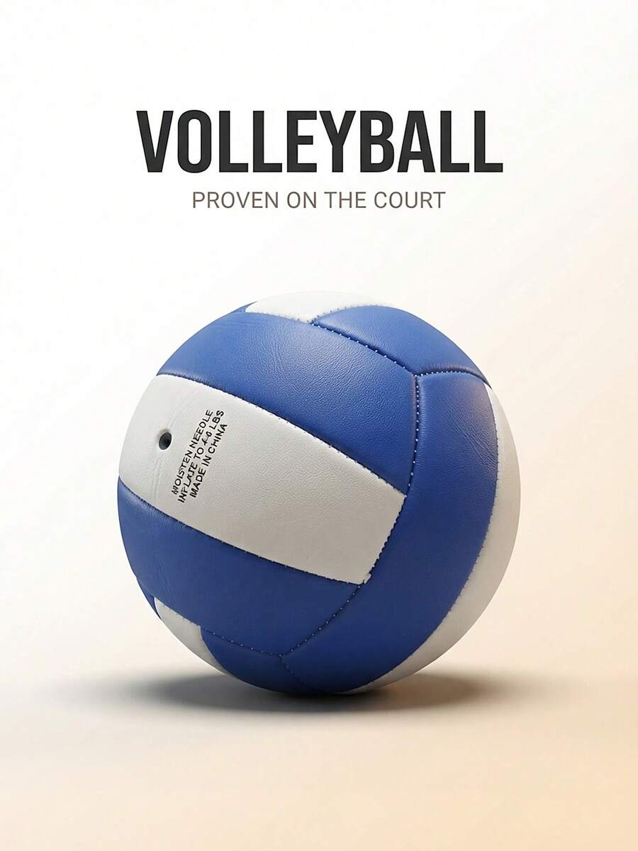 1 st volleyboll nr 5, grundstil, nybörjarmodell, lämplig för nybörjarträning, vackra färger och utsökt mönsterdesign, för individuell träning och lagtävling, PVC-material, maskinsydd, mjuk och bekväm känsla, för inomhus- och utomhusbruk - Multifärgad - Visa 1