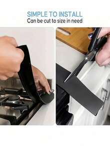 T-Shaped Stove Gap Cover (1pc Or 2pcs) – Heat-Resistant Silicone Sealing Strip; Waterproof, Oil-Proof, Dust-Proof; Insertable Design Suitable For Kitchen Gaps; Heat-Resistant, Waterproof, Stain-Resistant – Ideal Choice For Gap Filling And Cleaning - Multi-color - View 7