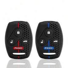 4 Button Silicone Car Remote Shell Holder Fob For Accord Civic CRV CR-V Pilot Insight Ridgeline Key Case Cover Accessories - A - View 5