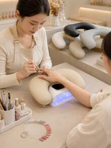 Professional Nail Salon U-Shaped Butterfly Foldable Slanted Hand Rest Pillow Soft Arm Support Pad - Multicolor - View 2