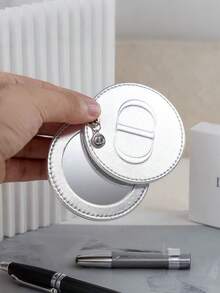 Dior Portable Double-Sided Makeup Mirror Gift - Silver - View 1