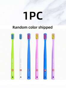 Swiss Color Ultra Soft Bristle Toothbrush, Compact Brush Head, Polypropylene Bristles, Odor-Resistant Design, High Density Feature Protects Gums, Suitable For Adult Men And Women Manual Use - Pink - View 14