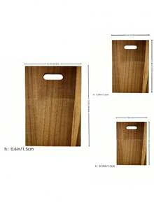 Solid Wood Cutting Board With Hanging Hole, Kitchen Accessories, Home Goods, Kitchen Essentials, Kitchen Decor, Multi-Functional Food Preparation Board, Suitable For Meat, Fruit, Vegetables, Cooked Food Platter - Brown - View 7