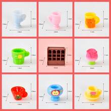 Miniature Realistic Drawer Cabinet DIY Dollhouse Miniature Food & Drink Cup Rack Display Case Dollhouse Scene Decor Holiday Gift DIY Landscape Decoration Accessory - Multicolor - View 8