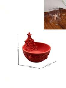 Christmas Tree Embossed Resin Decorative Bowl, Holiday Candy Ornament Key Storage Tray, Festive Tabletop Decor, Suitable For Vanity, Entryway, Dining Table Home Decoration, Fit For Adults - Multicolor - View 10