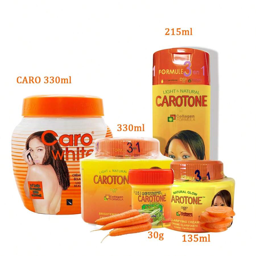 Creme de Cuidados com a Pele de Colágeno Carotone, Nutrição Profunda para Melhorar o Tom de Pele Opaco, Creme de Cuidados Diários Macio e Confortável para Rosto e Corpo