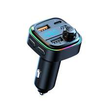 Car Charger FM Transmitter MP3 Player Hands Free Calling Wireless Bluetooth 5.3 5V3.1A Dual USB Car Adapter Radio Modulator Read USB Stick - C26 - View 9
