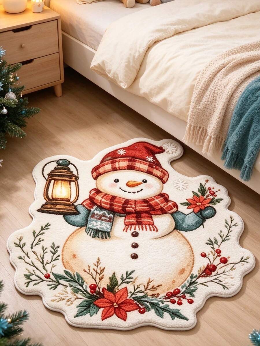 1 buah Karpet Tebal Motif Manusia Salju Natal yang Lucu, Karpet Dekoratif, Dekorasi Kamar Tidur, Karpet Kecil, Karpet, Dekorasi Rumah, Karpet Ruang Tamu, Karpet Kecil Ruang Tamu, Karpet Kamar Tidur, Dekorasi Rumah Ruang Tamu - MultiWarna - View 1