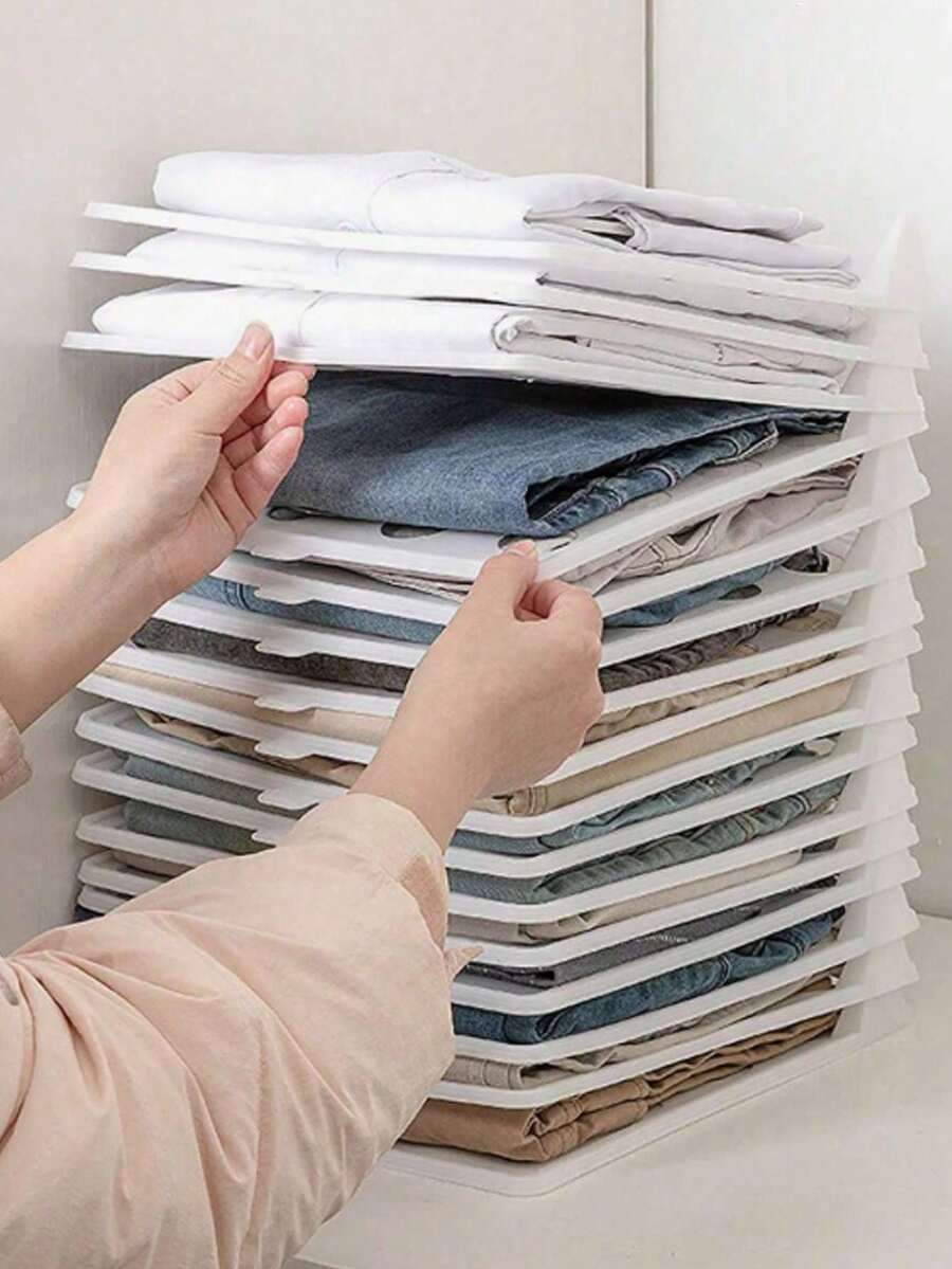 Clothing Folding Board Anti-Wrinkle Plastic Wardrobe Storage Box T-Shirt Shirt Storage Rack Suitable For Wardrobe Organization And Storage