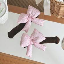 1 Pair Bowknot Door Handle Covers, Home Decor Window Pull Handle Anti-Collision Protective Sleeve, Anti-Static Cute - Polka Dots - View 10