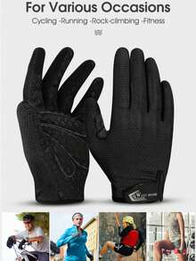WEST BIKING Bicycle And Motorcycle Riding Gloves Shock Absorbing Anti Slip Touchscreen Friendly Multifunctional Sports Gloves - Multicolor - View 10
