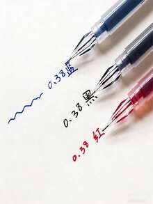 30 cái/1 cái bút ngòi kim 0.38mm mực nhanh khô màu đen/xanh/đỏ, lý tưởng để viết, thi cử và văn phòng, đồ dùng thiết yếu quay lại trường học - Nhiều kiểu dáng - Xem 11